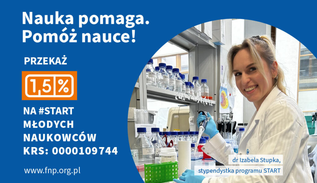 Nauka pomaga. Pomóż nauce! Ruszyła kampania 1,5% Fundacji na rzecz Nauki Polskiej